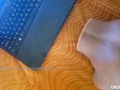 My Room Mate Walked In And Caught Me Masturbating So I Beg Him To Fuck Me With His Mighty Cock