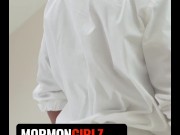 Preview 1 of Teamskeet - Mormon Babe Ordered To Pleases Her Brethren Sexually Infront Of Their Church Leader