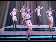 Preview 3 of [MMD] EVERGLOW - ADIOS Nude Kpop Dance Ahri Akali Evelynn Kaisa Seraphine KDA League of Legends
