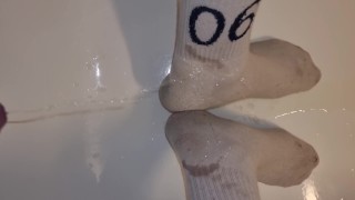 Pee on my Dirty white Socks 