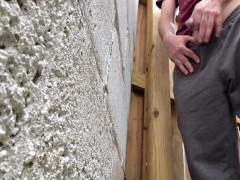 Public outdoor piss moaning at park in alleyway desperate people everywhere