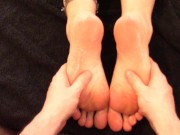 Preview 4 of Family Foot Massage Gone Well! Oily Reverse Footjob - Unspoken Fantasies - POV cum on soles