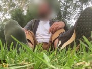 Preview 5 of LOOK AT THOSE TOES WIGGLING JUST FOR YOU - MANLYFOOT - SYDNEY - PUBLIC FOOT SHOW 🇦🇺 🦶