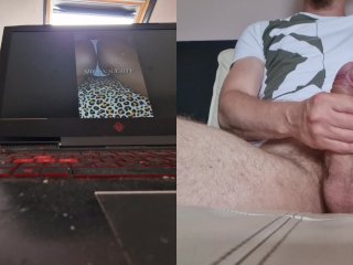 fetish, white cock, growing big, hard cock