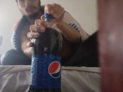 Male Drinking pepsi ( for mukbang