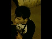 Preview 2 of blowjob and fucking in the street (@azulitierno)