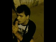 Preview 3 of blowjob and fucking in the street (@azulitierno)