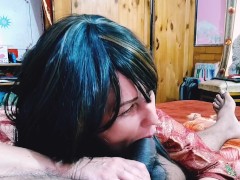 Fucked cute girl hard in the mouth for money