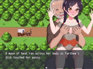 uncensored hentai, female orgasm, public, hentai game