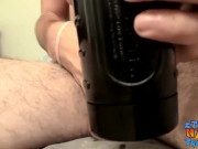 Preview 3 of Straight amateur Samuel Phatom uses fleshlight to cum solo