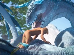 Guy dicked down a Huge Dragon - Screenshot 10 of 16 - Furry Game
