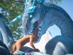 Guy dicked down a Huge Dragon - Screenshot 11 of 16 - Anthro