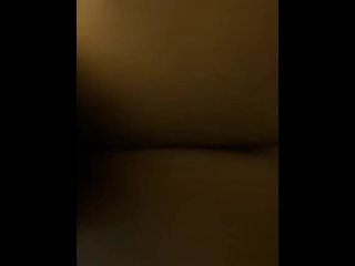 anal creampie, bbw, old young, vertical video