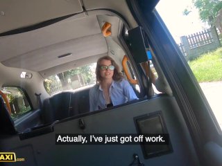 Fake Taxi Cute Canadian strips off on the backseat before getting creampied by a huge cock screenshot number 0