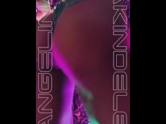 Ebony sexy model's demonstration show
