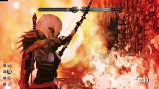 E'lara ragdoll, quemado y disparado ryona - Hunted: The Demon's Forge