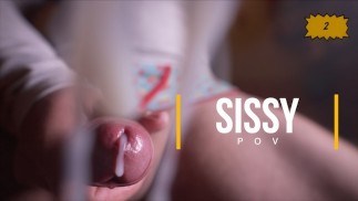 Sissy pov cumshot