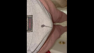 Piss in grey briefs 