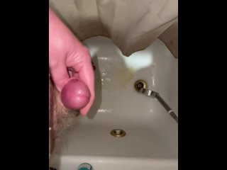 Slow mo spraying piss