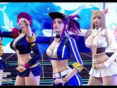 [MMD] BlackPink - Icecream Sexy Kpop Dance Ahri Akali Kaisa Evelynn Seraphine KDA