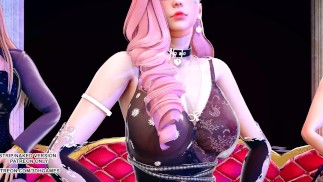 [MMD] Hwasa - Maria Hot Erotic Dance Ahri Akali Kaisa Seraphine KDA League of Legends