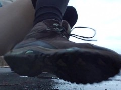 Staining the Concrete with Pee