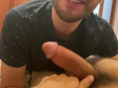 Sucking my 22 year old BF off - HUGE COCK