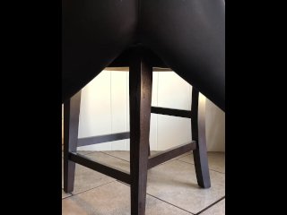 BBW Chair Humping in the Kitchen withSquirting and_Pee in Ripped Leggings Until Orgasm