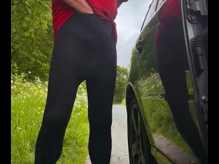 Piss with van passing