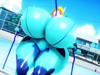 grow, 60fps, breast expansion, giantess growth