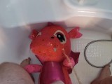 Big Pink dragon Peeing#1