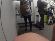Preview 4 of The riskest recording I've ever done. Showing my cock in a overcrowded metro.