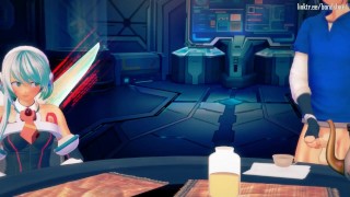 iCO muss das Sperma des Spielers trinken (Megaman X DiVE 3D Hentai)