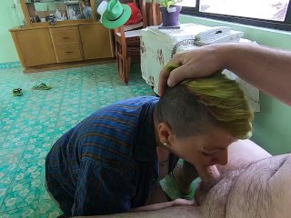 Morning cum swallow right nextto the street_window