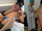 18 year old German twink from Bavaria lets himself be fisted and fucked by the doctor