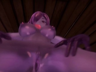 Monster Girl Island [Hentai-Spiel] Ep.16 Femdom Purple Slime Girl Liebt Den Geschmack Meines Spermas