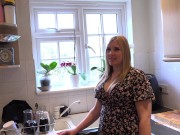 Preview 1 of Aunt Judy's XXX - Hot BBW MILF Charlie Rae Fucks her Lazy Step-Nephew in the Kitchen
