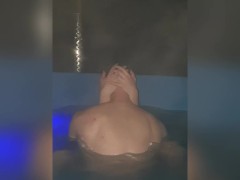 Hot body wife caught with husband best friend on hot tub. 11:16 he do it again