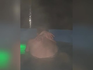 Hot body wife caught with husband best friend on hot tub. 11:16 he do it again