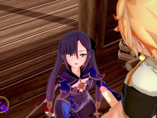 Genshin Impact Hentai/Koikatsu/ With Mona in nature teaser