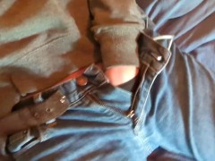 Loud orgasm with my hand in my jeans