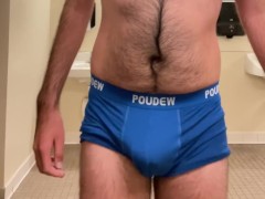 Underwear Bulge in gym locker room