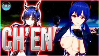 Anime Waifu Furry Gamer 3D Hardcore POV Cosplay CHEN Hentai Arknights Sex