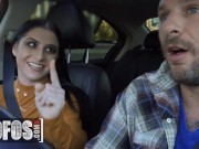 Preview 1 of Mofos - Kaitlyn Katsaros Gives A Blowjob In The Car As A Thank You To Scott For Driving Her Home