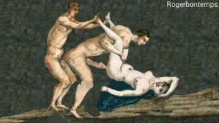 Секс втроем Римский гладиатор Мультфильм Анимация