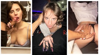 Auf der Party Sex mit einem der Mädchen - Blowjob - Darcy Dark
