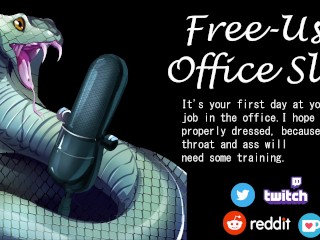 Erotic Audio | you are a Free use Office Slut | Throat and Anal Training in the Office | ASMR