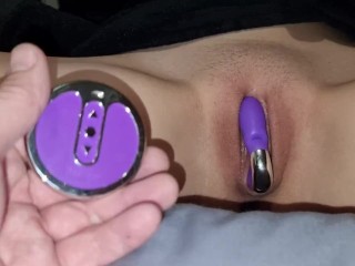 Playing with my 18yo GF and a Sex Toy