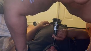 Funneling My Piss in His Mouth