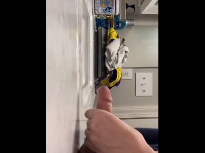 Slow motion teen pulsating cumshot